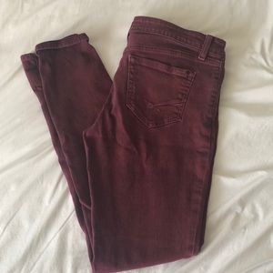 Vans burgundy jeans
